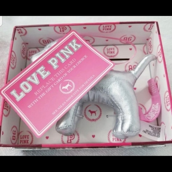 VS PINK MINI silver dog ornament VINTAGE RARE HTF - Picture 4 of 5